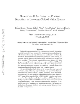 Generative AI for Industrial Contour Detection: A Language-Guided Vision System