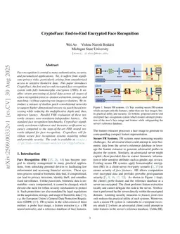 CryptoFace: End-to-End Encrypted Face Recognition