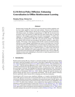 LLM-Driven Policy Diffusion: Enhancing Generalization in Offline Reinforcement Learning