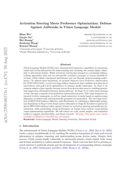 Activation Steering Meets Preference Optimization: Defense Against Jailbreaks in Vision Language Models