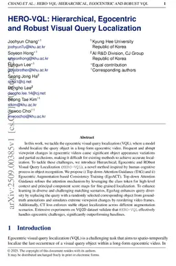 HERO-VQL: Hierarchical, Egocentric and Robust Visual Query Localization