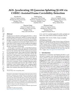 AGS: Accelerating 3D Gaussian Splatting SLAM via CODEC-Assisted Frame Covisibility Detection