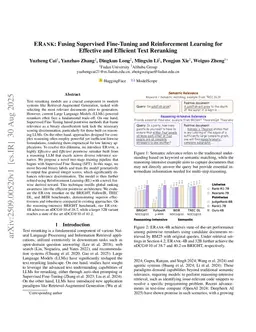 ERank: Fusing Supervised Fine-Tuning and Reinforcement Learning for Effective and Efficient Text Reranking