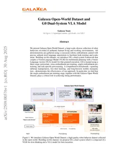Galaxea Open-World Dataset and G0 Dual-System VLA Model