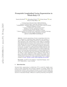 Promptable Longitudinal Lesion Segmentation in Whole-Body CT