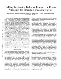 Enabling Trustworthy Federated Learning via Remote Attestation for Mitigating Byzantine Threats