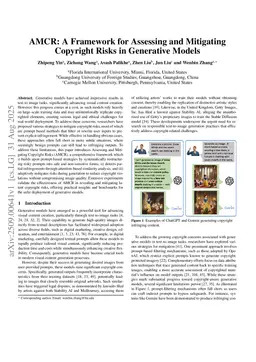 AMCR: A Framework for Assessing and Mitigating Copyright Risks in Generative Models