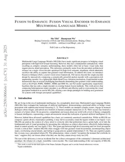 Fusion to Enhance: Fusion Visual Encoder to Enhance Multimodal Language Model