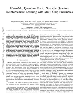 It's-A-Me, Quantum Mario: Scalable Quantum Reinforcement Learning with Multi-Chip Ensembles