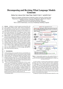Decomposing and Revising What Language Models Generate