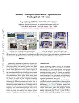 InterPose: Learning to Generate Human-Object Interactions from Large-Scale Web Videos