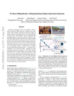 No More Sibling Rivalry: Debiasing Human-Object Interaction Detection