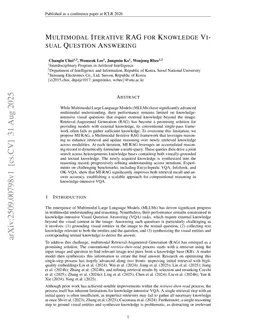 Multimodal Iterative RAG for Knowledge-Intensive Visual Question Answering