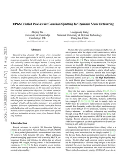 UPGS: Unified Pose-aware Gaussian Splatting for Dynamic Scene Deblurring