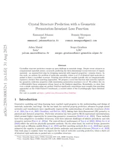 Challenges in Non-Polymeric Crystal Structure Prediction: Why a Geometric, Permutation-Invariant Loss is Needed