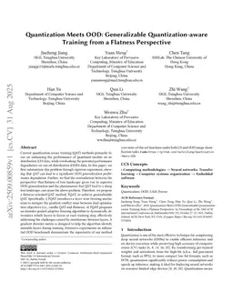 Quantization Meets OOD: Generalizable Quantization-aware Training from a Flatness Perspective