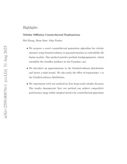Tabular Diffusion Counterfactual Explanations