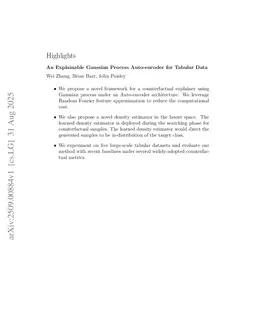 An Explainable Gaussian Process Auto-encoder for Tabular Data