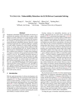 VULSOLVER: Vulnerability Detection via LLM-Driven Constraint Solving