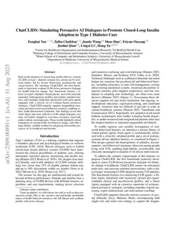 ChatCLIDS: Simulating Persuasive AI Dialogues to Promote Closed-Loop Insulin Adoption in Type 1 Diabetes Care