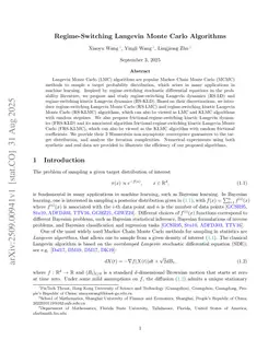 Regime-Switching Langevin Monte Carlo Algorithms