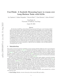CoreThink: A Symbolic Reasoning Layer to reason over Long Horizon Tasks with LLMs