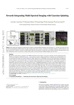 Towards Integrating Multi-Spectral Imaging with Gaussian Splatting