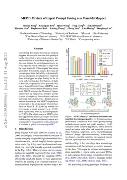 MEPT: Mixture of Expert Prompt Tuning as a Manifold Mapper