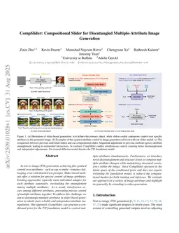 CompSlider: Compositional Slider for Disentangled Multiple-Attribute Image Generation