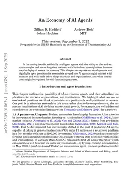 An Economy of AI Agents