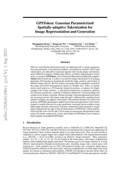 GPSToken: Gaussian Parameterized Spatially-adaptive Tokenization for Image Representation and Generation