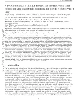 A novel parameter estimation method for pneumatic soft hand control applying logarithmic decrement for pseudo rigid body modeling