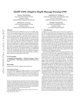 ADMP-GNN: Adaptive Depth Message Passing GNN