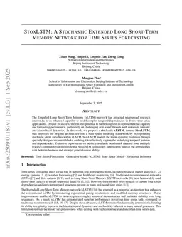 StoxLSTM: A Stochastic Extended Long Short-Term Memory Network for Time Series Forecasting