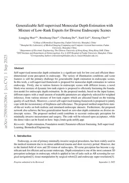 EndoGMDE: Generalizable Monocular Depth Estimation with Mixture of Low-Rank Experts for Diverse Endoscopic Scenes