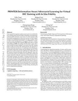 PRINTER:Deformation-Aware Adversarial Learning for Virtual IHC Staining with In Situ Fidelity
