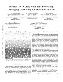 Towards Trustworthy Vital Sign Forecasting: Leveraging Uncertainty for Prediction Intervals