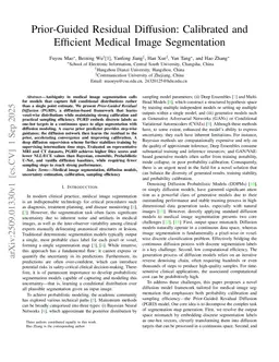 Prior-Guided Residual Diffusion: Calibrated and Efficient Medical Image Segmentation