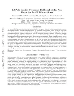 RibPull: Implicit Occupancy Fields and Medial Axis Extraction for CT Ribcage Scans