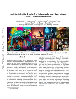 InfoScale: Unleashing Training-free Variable-scaled Image Generation via Effective Utilization of Information