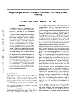 Temporal Representation Learning for Real-Time Ultrasound Analysis