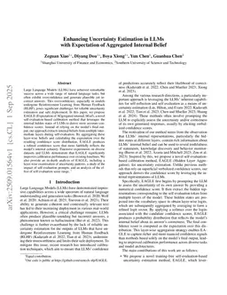 Enhancing Uncertainty Estimation in LLMs with Expectation of Aggregated Internal Belief