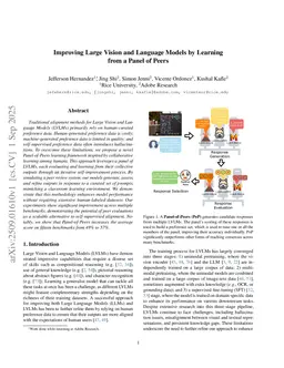 Improving Large Vision and Language Models by Learning from a Panel of Peers