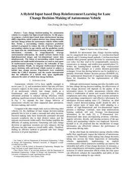 A Hybrid Input based Deep Reinforcement Learning for Lane Change Decision-Making of Autonomous Vehicle