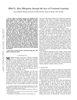 BM-CL: Bias Mitigation through the lens of Continual Learning