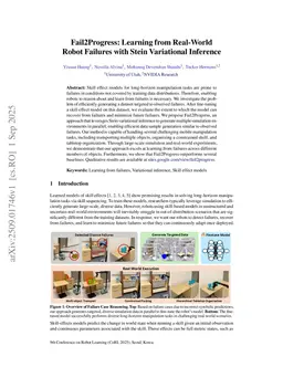 Fail2Progress: Learning from Real-World Robot Failures with Stein Variational Inference