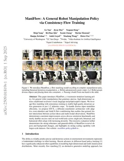 ManiFlow: A General Robot Manipulation Policy via Consistency Flow Training