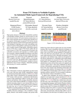 From CVE Entries to Verifiable Exploits: An Automated Multi-Agent Framework for Reproducing CVEs
