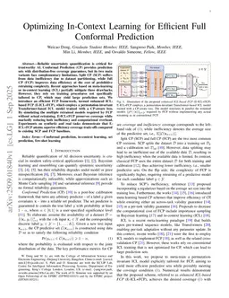 Optimizing In-Context Learning for Efficient Full Conformal Prediction