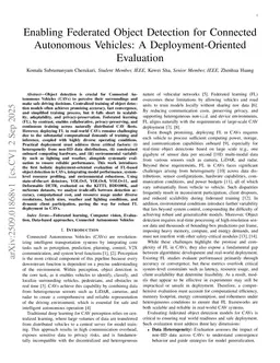 Enabling Federated Object Detection for Connected Autonomous Vehicles: A Deployment-Oriented Evaluation